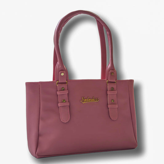 Trendy Blush Pink Synthetic Handbag for Women | Stylish Natasha Shoulder Bag for Office, College & Daily Use