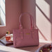 Trendy Blush Pink Synthetic Handbag for Women | Stylish Natasha Shoulder Bag for Office, College & Daily Use
